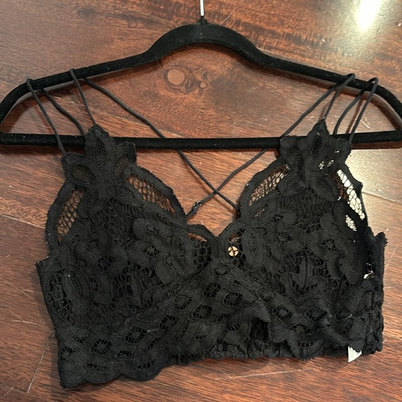 Free People Black Adella Bralette - Picture 3 of 4